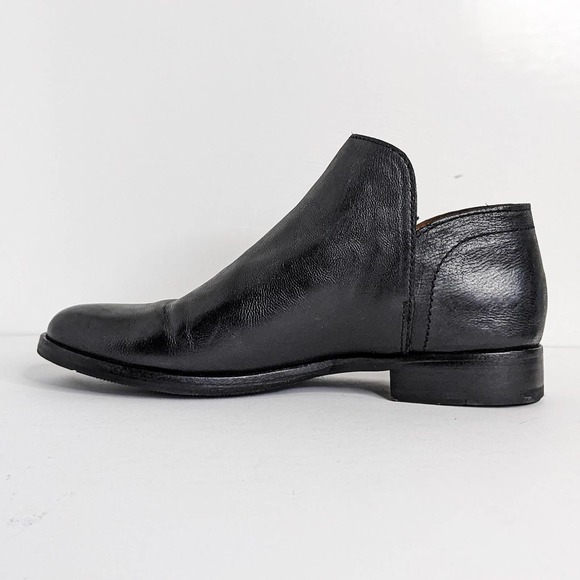 Frye Shootie Elyssa Leather Ankle Booties Low Heel Comfort Shoe Black Size 9.5 - Picture 10 of 14